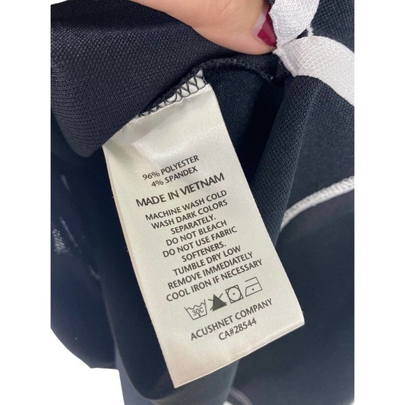 Footjoy Large Polo Shirt Black Textured Belmar Golf Club Norman Oklahoma Mens - Picture 8 of 8